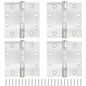 Mukchap 758226997399 4 Packs Stainless Steel Door Hinges 4.5 X Inches Commercial