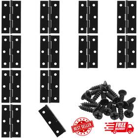 Murtenze 445041410457 12 Pack 2.5 Inch Door Hinge Cabinet Hingeblack Butt Hinges Ball Bearing W