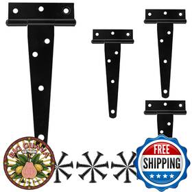 B09d2xvs6y Murtenze 4-pack 5 Inch Black Heavy Duty T-strap Barn Door Shed Gate Hinges
