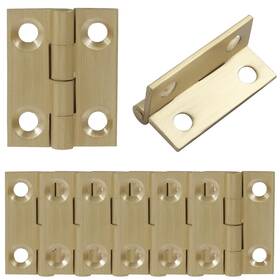 Qz2308240006 Murtenze 8 Pcs 1 Inch Mini Solid Brass Hinges Cabinet Hinge Small Box H
