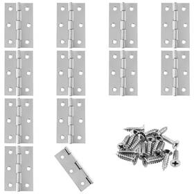 Qzd149 Murtenze Durable 12 Count 2.5 Inch Silver Door Hinges - Rust Resistant And Smooth Operation
