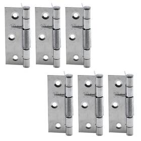 Amt11023253 My Mironey 6-pack Self Closing Spring Hinges 2.68 Inch Stainless Steel Hinge