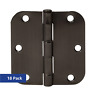 N-a Amazonbasics Rounded Door Hinges Pack Oil Rubbed Bronze 689994483763