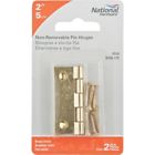 N146-175 National Hardware Pin Hinge Brass Lot Of Pks 038613146174