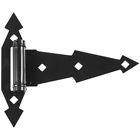 N212-381 National Hardware Ornamental Spring Hinges In Black Piece
