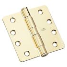 N236-142 National Hardware Standard Weight Template Hinge Bright Brass 886780021288