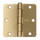 N830-227 Stanley National Inch Radius Door Hinge Brass 886780009675