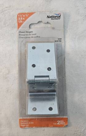N147-165 National Hardware 038613147164 Nip 1.5 Inch X 3/4 Chest Hinges V550