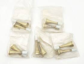 N187-641 National Hardware 038613187641 3 Inch Spring Door Stops Brass Finish White Tip Lot Of 5-2 Packs