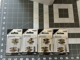 N211-953 National Hardware 038613211957 4-pack Lot Decorative Catches Hinge Antique Brass