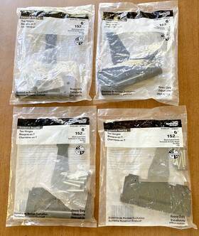 N109-042 National Hardware 109-042 New Stanley 6 Inch Tee Hinge Black Coated Finish 4 Packs