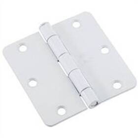 N109-181 National Hardware Door Hinge 3 Inch 1/4 Radius White