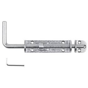 N109-212 National Hardware 3 Pack - Spring-loaded Sliding Bolt Heavy-duty Zinc