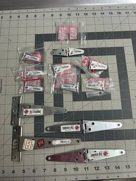 N127-506 National Hardware N127-357 12-pack Lot Strap Hinges 2 Inch Light Duty 4
