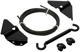 N166-004 National Hardware V852 Anti-sag Gate Kit - Black