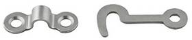 N211-017 National Hardware Satin Nickel Steel Hook And Staple 2 Pk Pack Of 5