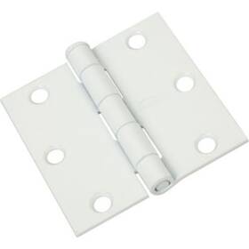V512-3.0 National Hardware N275-982 3 Inch X Plain Bearing Square Corner - White