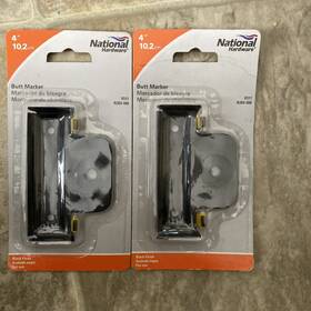 N304-006 National Hardware Lot Of 2 4 Inch L Black Butt Marker New Sealed
