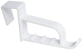 N308-296 National Hardware V2715 Over The Door Robe Hook - White