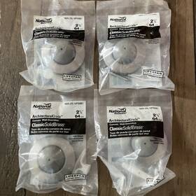 N829-276 National Hardware 4 Wall Door Stops 2-1/2 Inch Satin Chrome Lot