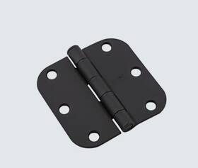 N830-427 National Hardware Steel Hinge Heavy Gauge Black 5/8 Inch Round Corner 3 -