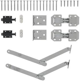 N900-005 National Hardware V906 Fold Down Wall Organizer Kit - Zinc