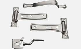 N214 National Hardware S809 7 Contemporary Gate Kit Satin Nickel 043 /