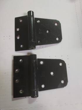 Nat223867 National Manufacturing 3-1/2 Inch Black Heavy Duty Gate Hinge Pair