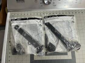 N109-006 National Mfg Sales Co 2-pack Lot Hardware Black Steel Spear Heavy Duty T-hinge 10 Inch