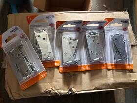 N127-449 National Mfg Sales Co Hardware 3 Inch L Zinc-plated Light Strap Hinge 2 Pk Pack Of 5