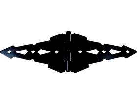 Nationwide Industries 045635597716 Wood Gate Hinges Western Style Black Pair