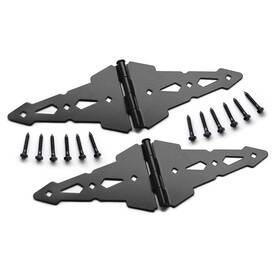Nw38944q Nationwide Industries - 8 Inch Contemporary Gate Strap Hinge Black