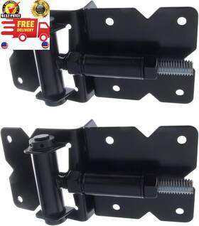 Sv171-bk Nationwide Industries Self Closing Gate Hinge 2-pack Black Finish The Best Set Of Vinyl Fence