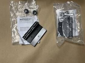 Nw093-26 Nationwide 2 Pack Lot 4 Inch Self-closing Aluminum Hinge For Square Tube Gates Ornamental Fence