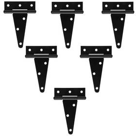 Nidaye 733810080572 6pack 6 Inch T Strap Heavy Duty Shed Hinge Gate Door Barn Gates H