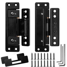 Nifhertig B0cyh6chg5 Hidden Door Hinges Ultra-thin Concealed Design 110 Lb Load Capacity
