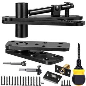 Jlzxhd-01 Nifhertig Hidden Pivot Hinge For Secret Door And Murphy Bookcase570lbs Load-bearing360 Ro