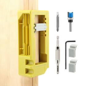 22376352 Ninefox Door Hinge Jig Router Template Installation Kit Fits 3 Inch To