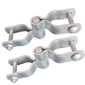 Noblezhu 768461286196 13/8 Inch Chain Link Fence Post Hinge Galvanized Steel Zinc Plated Pipe Fo