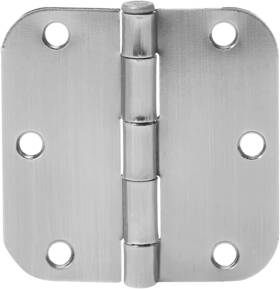 Ab-dh548-sn Nobrand Interior Door Hinge Rounded 3.5x3.5 Inch Satin Nickel - Pack Of 18