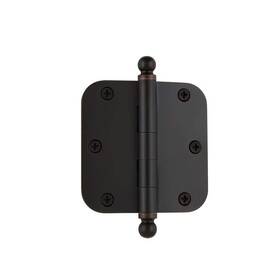Nostalgic 640697002002 Warehouse Balltip Residential Door Hinge With Radius Corner