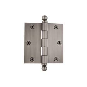 Nostalgic 640697283463 Warehouse Ball-tip Residential Door Hinge With Square Corners