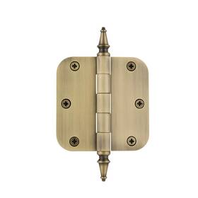 Nostalgic 640697460697 Warehouse 746069 3.5 Inch Steeple Tip Residential 5/8 Radius Corners Door Hinge