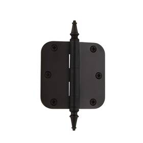 Nostalgic 640697460727 Warehouse 746072 3.5 Inch Steeple Tip Residential 5/8 Radius Corners Door Hinge