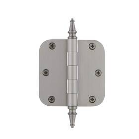 Nostalgic 640697460741 Warehouse 746074 3.5 Inch Steeple Tip Residential 5/8 Radius Corners Door Hinge