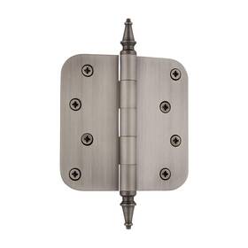 Nostalgic 640697460840 Warehouse 746084 4 Inch Steeple Tip Residential 5/8 Radius Corners Door Hinge A