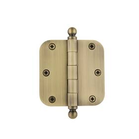 728351 Nostalgic Warehouse Ball-tip Residential Door Hinge With Radius Corner 3.5 Inch