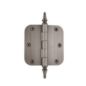 746070 Nostalgic Warehouse 3.5 Inch Steeple Tip Residential 5/8 Radius Corners Door Hinge