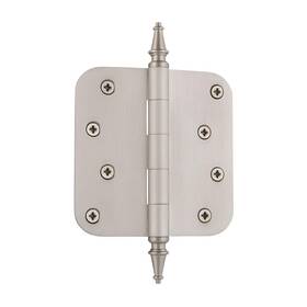 746088 Nostalgic Warehouse 4 Inch Steeple Tip Residential 5/8 Radius Corners Door Hinge S