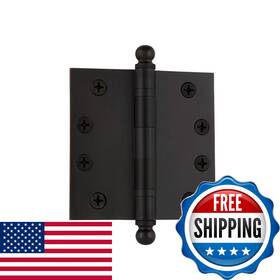 Nostalgic B07mfmzpfl Warehouse Ball-tip Residential Door Hinge Square Corners